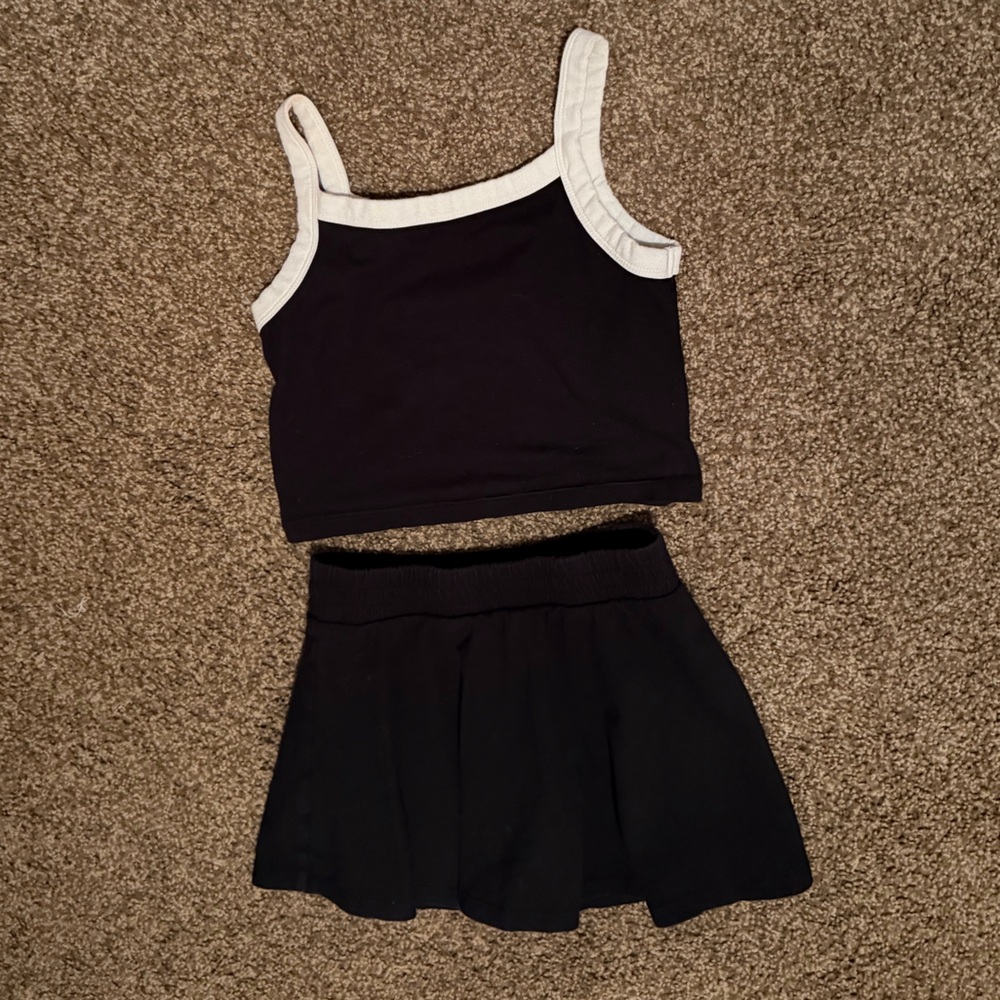 GAP kids skirt and tank set